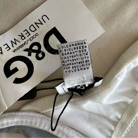 Vintage 90s Dolce & Gabbana Bra in Zebra Print w/ Logo - Picture 15 of 15